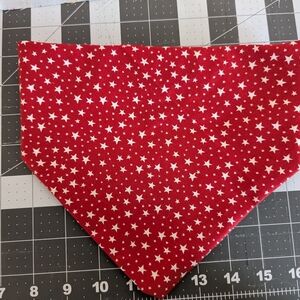 Red and White Star Pet Bandana